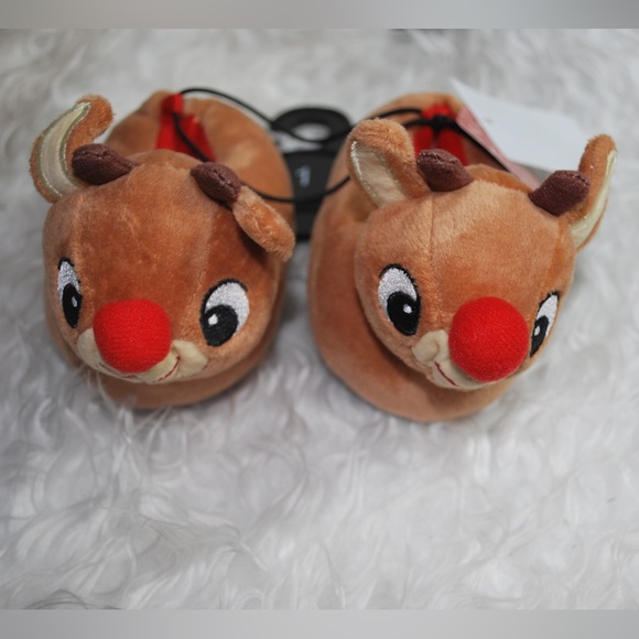Rudolph the Red Nosed Reindeer slippers - Picture 1 of 4